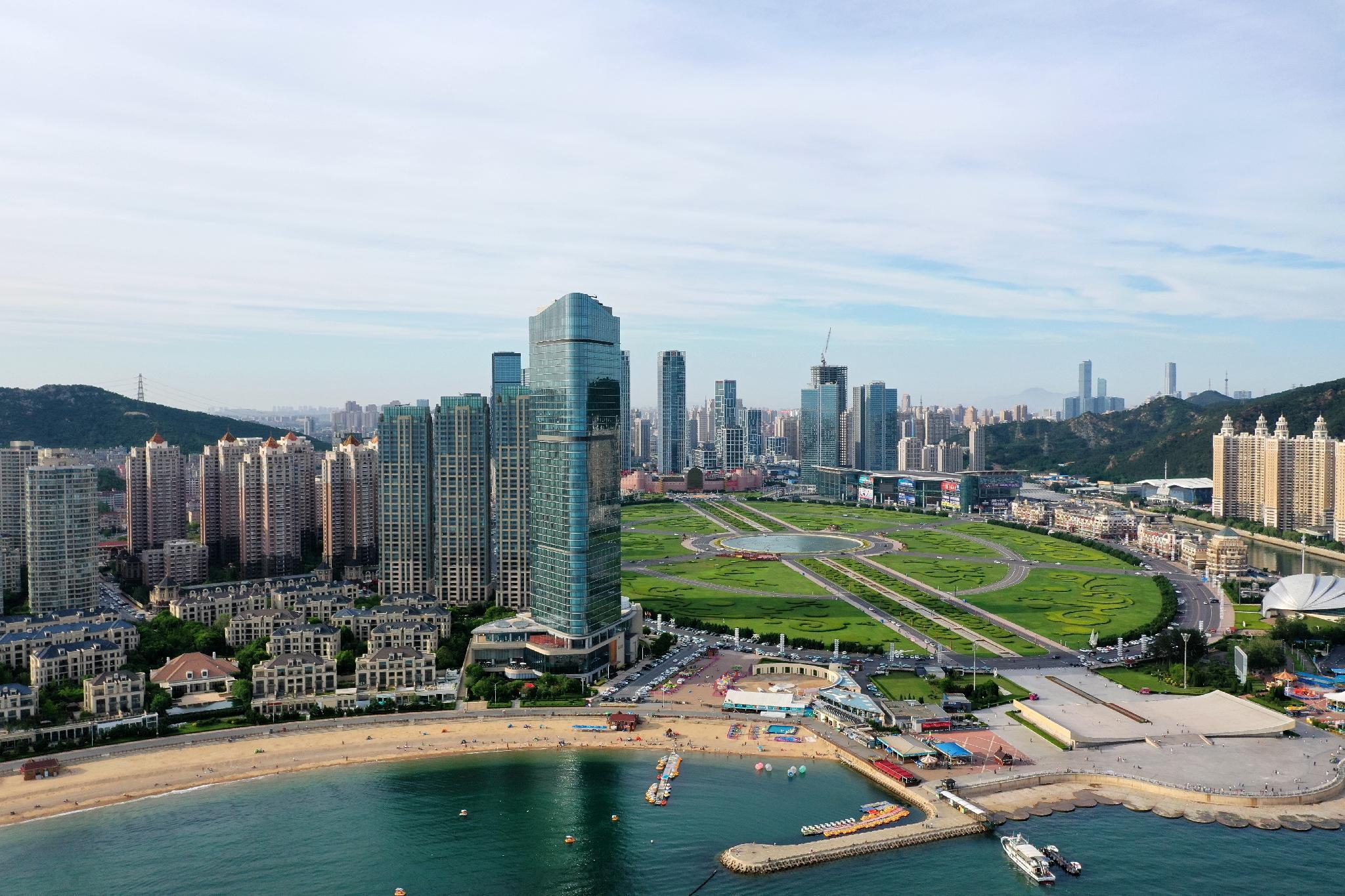 Grand Hyatt Dalian Hotel Exterior foto